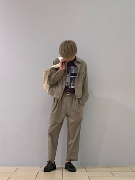 「Sperry   （スペリー）のアイテム」を使った、阿部まさひでさん（メンズ・176cm）の秋コーディネート