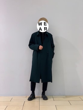 「CLANE（クラネ）のアイテム（パンツ）」を使った、阿部まさひでさん（メンズ・176cm）の秋コーディネート