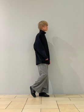 阿部まさひでさん（メンズ・176cm）の冬コーディネート