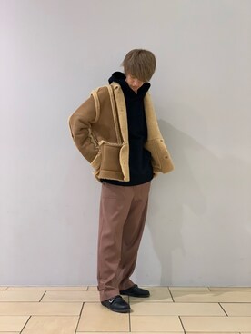 阿部まさひでさん（メンズ・176cm）の冬コーディネート
