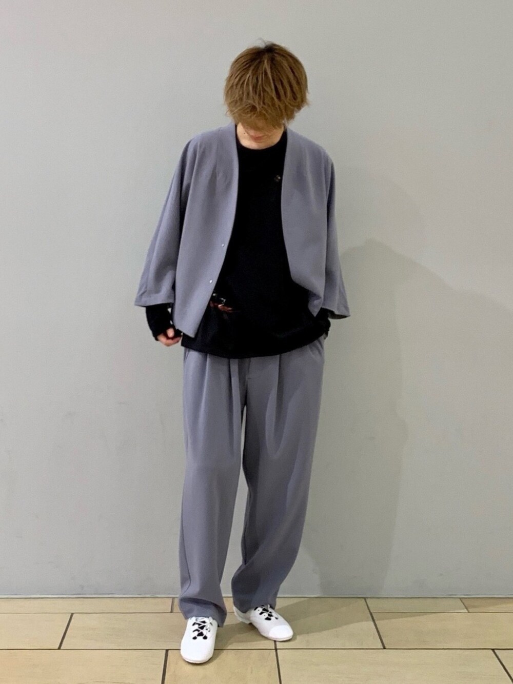 CARREMAN 8分袖ビッグシルエットジャケットを使った人気ファッション