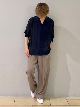 「アイテム（その他シューズ）」を使った、阿部まさひでさん（メンズ・176cm・20代）の春コーディネート