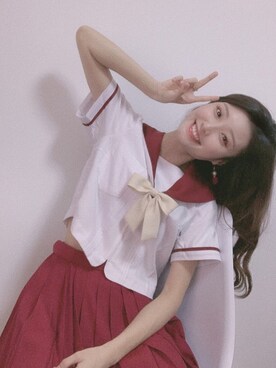 「JK」｜「アイテム（セットアップ）」を使った、Plutoさん（レディース・158cm）の秋コーディネート