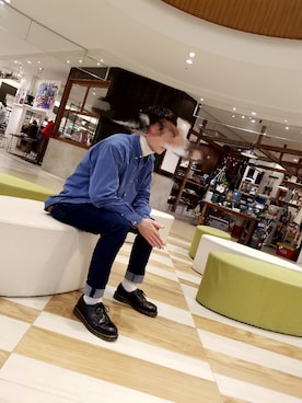 「靴下チラ見せ」｜「アイテム（その他シューズ）」を使った、シロさん（メンズ・179cm）の秋コーディネート