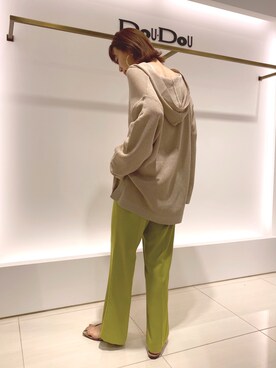 「DouDou（ドゥドゥ）のアイテム（ピアス（両耳用））」を使った、doudouminaさん（レディース・163cm）の春コーディネート