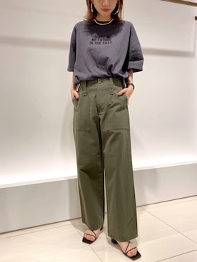 「DouDou（ドゥドゥ）のアイテム（ピアス（両耳用））」を使った、doudouminaさん（レディース・163cm）の春コーディネート