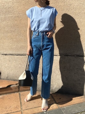 「DouDou（ドゥドゥ）のアイテム（ピアス（両耳用））」を使った、doudouminaさん（レディース・163cm）の春コーディネート