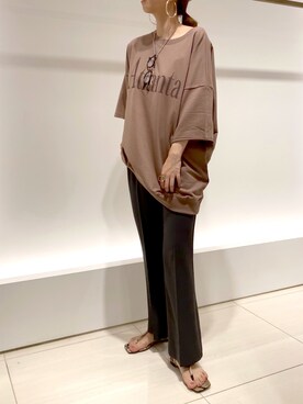 「DouDou（ドゥドゥ）のアイテム（ピアス（両耳用））」を使った、doudouminaさん（レディース・163cm）の春コーディネート