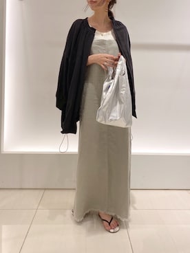 「DouDou（ドゥドゥ）のアイテム（ブルゾン）」を使った、doudouminaさん（レディース・163cm）の春コーディネート