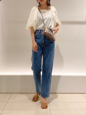 「DouDou（ドゥドゥ）のアイテム（ピアス（両耳用））」を使った、doudouminaさん（レディース・163cm）の春コーディネート