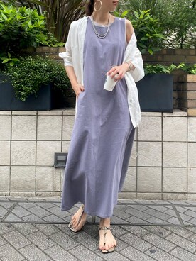 「DouDou（ドゥドゥ）のアイテム（ピアス（両耳用））」を使った、doudouminaさん（レディース・163cm）の春コーディネート