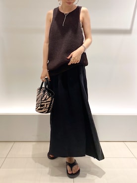 「DouDou（ドゥドゥ）のアイテム（ピアス（両耳用））」を使った、doudouminaさん（レディース・163cm）の夏コーディネート