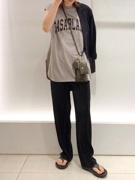 「COOLなこのコが仲間入り」｜「アイテム（ジャケット/アウター）」を使った、doudouminaさん（レディース・163cm）の夏コーディネート