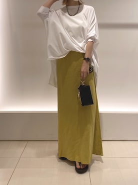 「ポンチョプルオーバー」｜doudouminaさん（レディース・163cm）の夏コーディネート