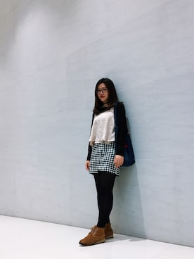 「アイテム（キャミソール、ベージュ系）」を使った、kyeeyeoさん（レディース・165cm）の春コーディネート