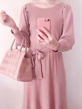Proportion Body Dressing プロポーションボディドレッシング のワンピース ドレス ピンク系 を使った人気ファッションコーディネート Wear