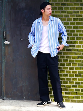 「Revo.（レボ）のアイテム」を使った、Revo.さん（メンズ・182cm）の春コーディネート