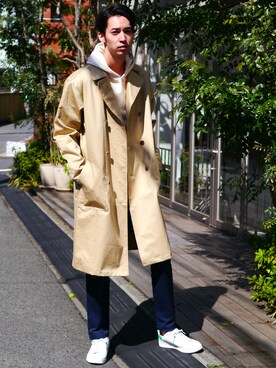 「Audience（オーディエンス）のアイテム（ジャケット/アウター）」を使った、Revo.さん（メンズ・182cm）の春コーディネート