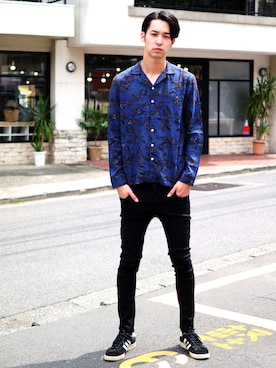 「Revo.（レボ）のアイテム」を使った、Revo.さん（メンズ・182cm）の春コーディネート