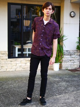 「Revo.（レボ）のアイテム」を使った、Revo.さん（メンズ・182cm）の春コーディネート