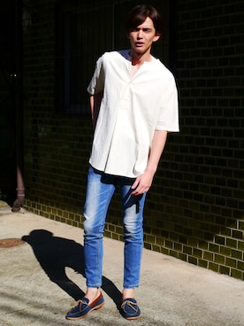 「Revo.（レボ）のアイテム」を使った、Revo.さん（メンズ・182cm）の春コーディネート