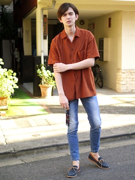 「2018ss」｜「アイテム（その他）」を使った、Revo.さん（メンズ・182cm）の夏コーディネート