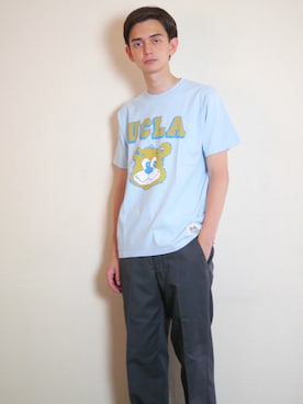 「RED KAP（レッドキャップ）のアイテム（チノパンツ）」を使った、Revo.さん（メンズ・182cm）の夏コーディネート