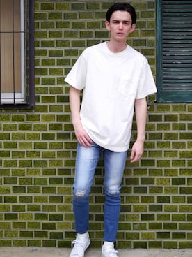 「ピグメント」｜「アイテム（その他）」を使った、Revo.さん（メンズ・182cm）の夏コーディネート