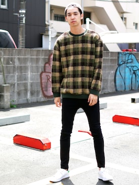 「ボアフリース」｜「アイテム（その他）」を使った、Revo.さん（メンズ・182cm）の秋コーディネート