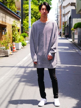 「Revo.（レボ）のアイテム」を使った、Revo.さん（メンズ・182cm）の冬コーディネート