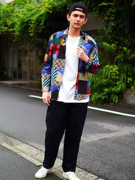 「Revo.（レボ）のアイテム」を使った、Revo.さん（メンズ・182cm）の春コーディネート