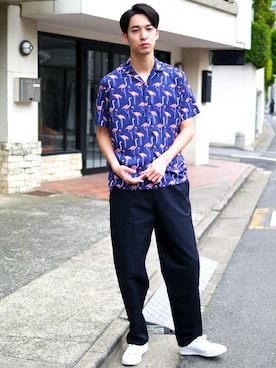 「Revo.（レボ）のアイテム」を使った、Revo.さん（メンズ・182cm）の夏コーディネート