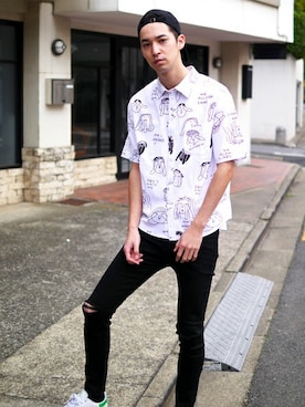 Revo.さん（メンズ・182cm）の夏コーディネート