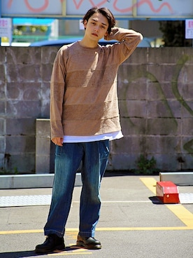 「Revo.（レボ）のアイテム」を使った、Revo.さん（メンズ・182cm）の秋コーディネート