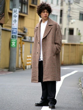 「RED KAP（レッドキャップ）のアイテム（パンツ）」を使った、Revo.さん（メンズ・182cm）の秋コーディネート