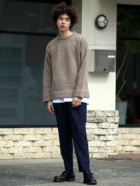 「Revo.（レボ）のアイテム」を使った、Revo.さん（メンズ・182cm）の冬コーディネート