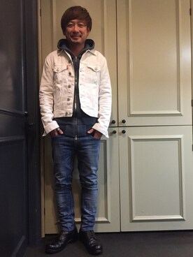 「アイテム（ブルゾン）」を使った、Ryuuutaさん（メンズ・166cm・30代）の冬コーディネート
