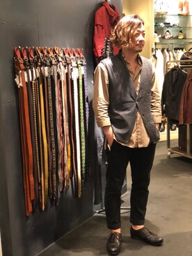 「POST&CO（ポストアンドコー）のアイテム」を使った、Ryuuutaさん（メンズ・166cm）の春コーディネート