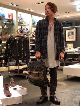 「POST&CO（ポストアンドコー）のアイテム」を使った、Ryuuutaさん（メンズ・166cm）の夏コーディネート