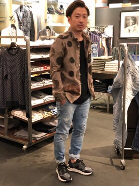 「Cherry Sunburst（チェリーサンバースト）のアイテム」を使った、Ryuuutaさん（メンズ・166cm）の春コーディネート