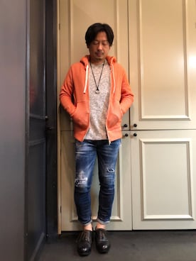 「SEAGREEN（シーグリーン）のアイテム」を使った、Ryuuutaさん（メンズ・166cm）の冬コーディネート