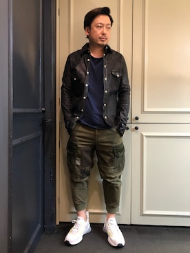 「Cherry Sunburst（チェリーサンバースト）のアイテム」を使った、Ryuuutaさん（メンズ・166cm）の春コーディネート