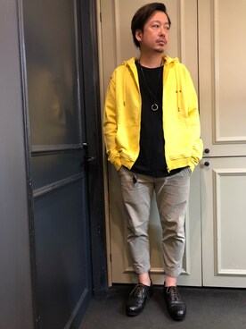 「Project e（プロジェクトイー）のアイテム」を使った、Ryuuutaさん（メンズ・166cm）の春コーディネート