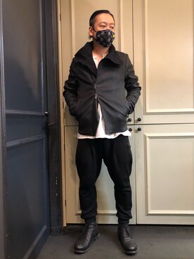 「TRANSIT（トランジット）のアイテム（ジャケット/アウター）」を使った、Ryuuutaさん（メンズ・166cm）の秋コーディネート