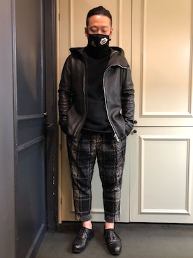 D.HYGEN/ディーハイゲン/spain deer leather w riders jacket