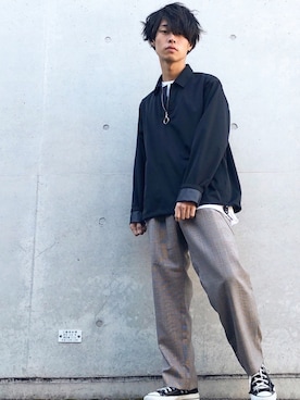 「アイテム（財布/小物、ホワイト系）」を使った、Sho   〖ブランド古着屋staff〗さん（メンズ・165cm）の春コーディネート
