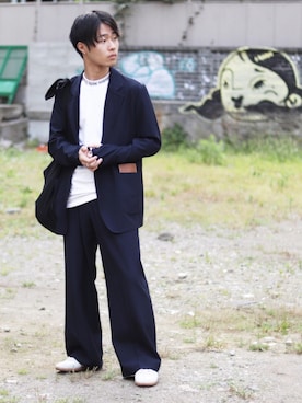「sunsea」｜「アイテム（アクセサリー）」を使った、Sho   〖ブランド古着屋staff〗さん（メンズ・165cm）の春コーディネート