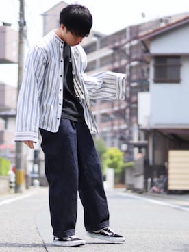 「KIKO KOSTADINOV（キコ コスタディノフ）のアイテム（トップス）」を使った、Sho   〖ブランド古着屋staff〗さん（メンズ・165cm）の夏コーディネート