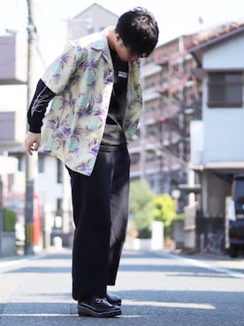 「KIKO KOSTADINOV（キコ コスタディノフ）のアイテム（トップス）」を使った、Sho   〖ブランド古着屋staff〗さん（メンズ・165cm）の夏コーディネート