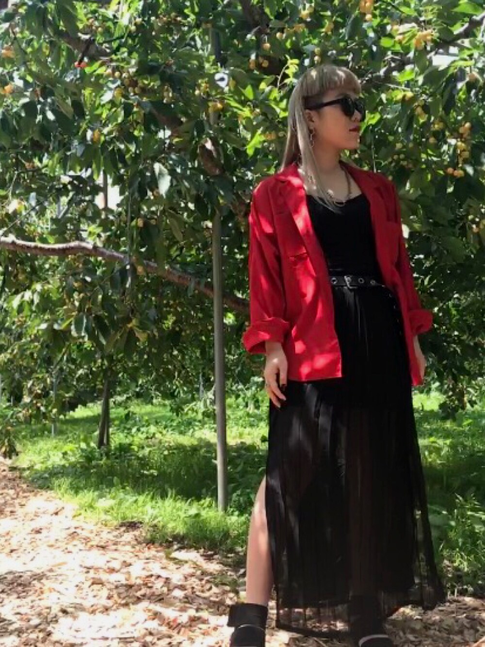 「古着、モード」｜「ALL 古着のアイテム（その他、その他）」を使った、KAEDEさん（レディース・154cm）の夏コーディネートの1枚目の写真
